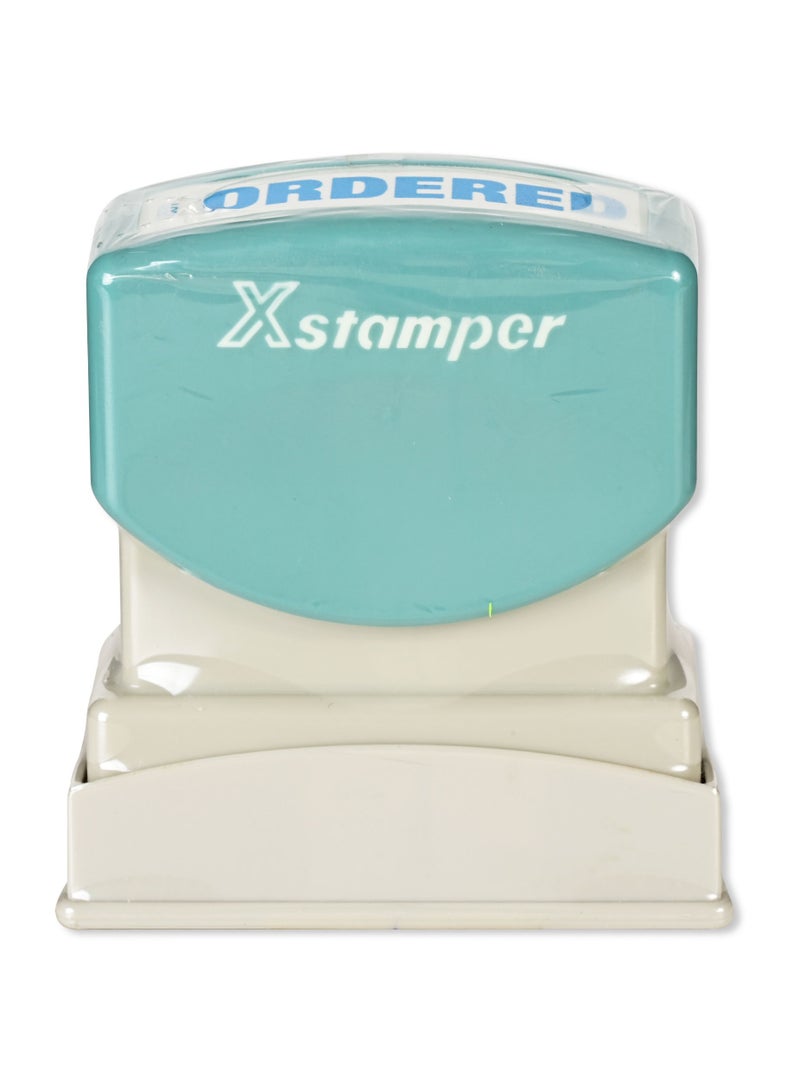 Artline X-Stamper "ORDERED" for Office Business Supplies, Ink Blue - ARXTCXB1531-1PC - Image 1