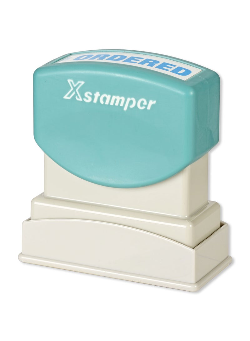Artline X-Stamper "ORDERED" for Office Business Supplies, Ink Blue - ARXTCXB1531-1PC - Image 2