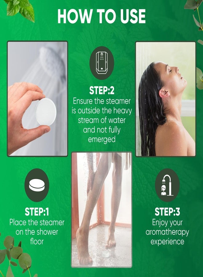 Afina Shower Steamers | Relief | Eucalyptus Mint | Natural Aromatherapy for Stress Relief and Relaxation | Spa Gifts for Women & Men (6 Count) - Image 5
