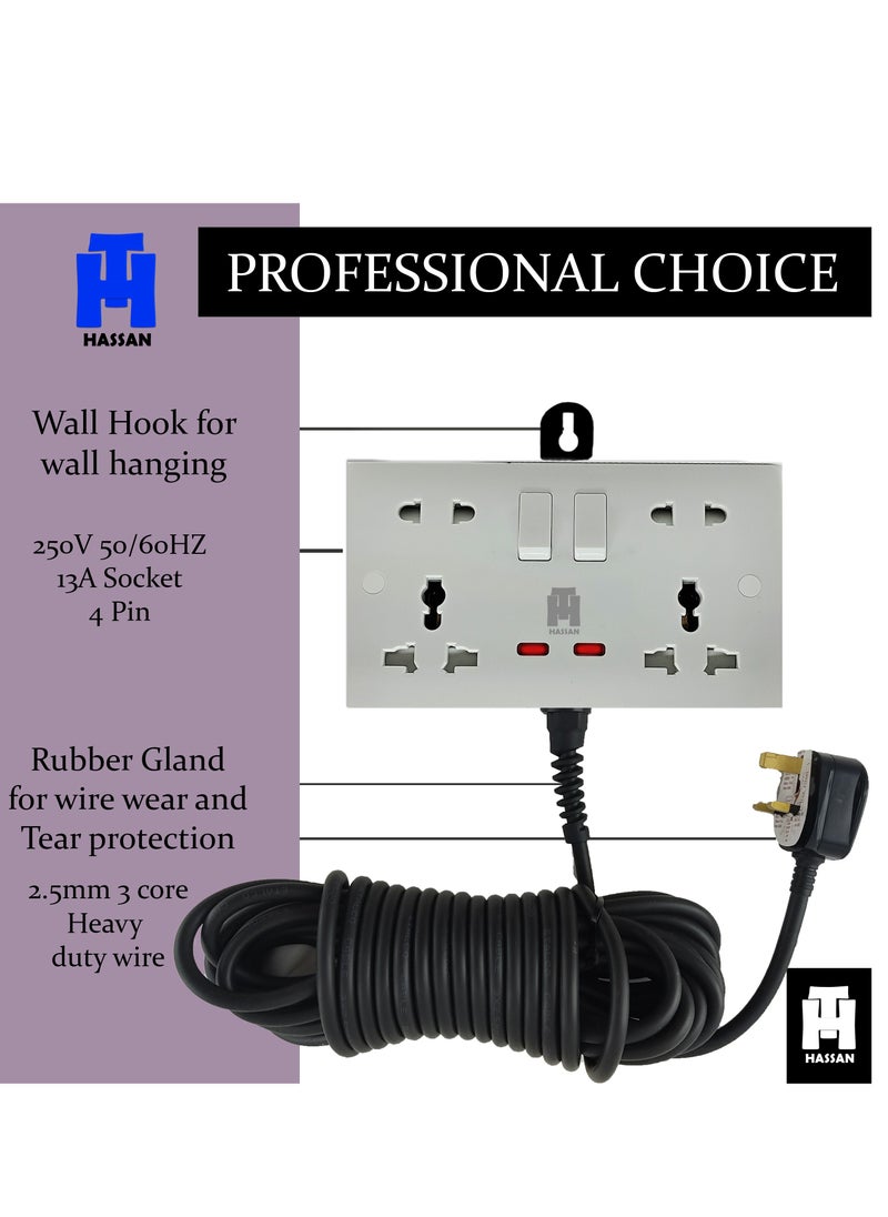 Hassan Universal extension socket for heavy duty power supply  - Image 5