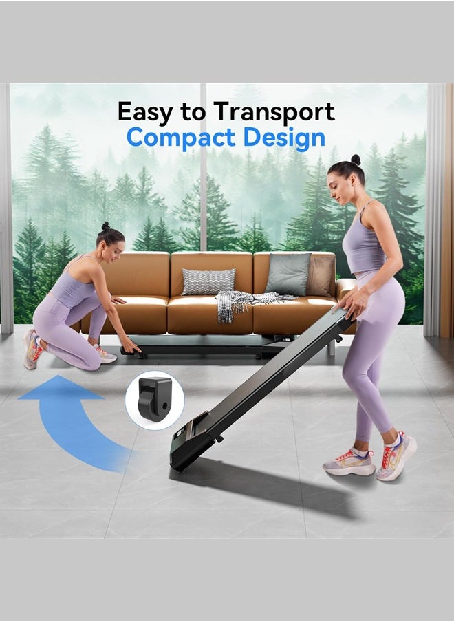 Walking Pad, Under Desk Treadmill, 3 in 1 Portable Treadmill with Remote Control LED Display, 2.5 HP Quiet Walking Jogging Machine for Office Home Use, 250 Lbs Capacity