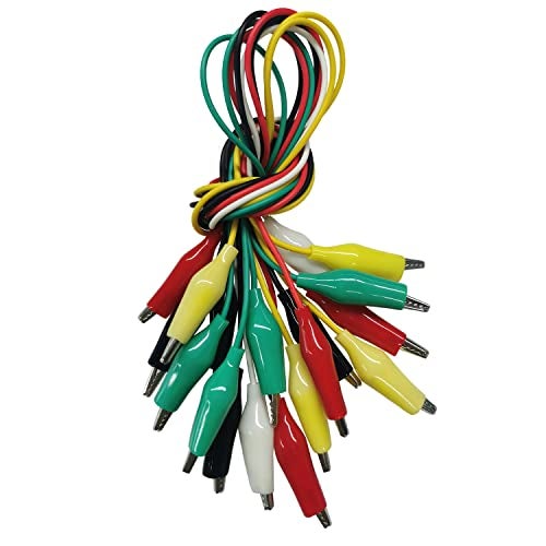 Swaytail 10PCS Premium Alligator Clips Electrical, 5 Colors Test Leads with Testing Probes, Crocodile Jumper Wires Cable with Alligator Clips for Electrical Testing, Circuit Connection, Electronic Experiments - Image 1