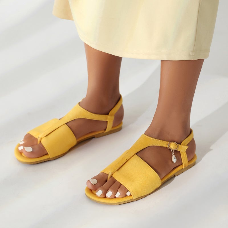 2023 Beach Shoes Flat Heel Open Toe 33-50 Multicolor Casual Simple Sandals Women'S Shoes - Image 4
