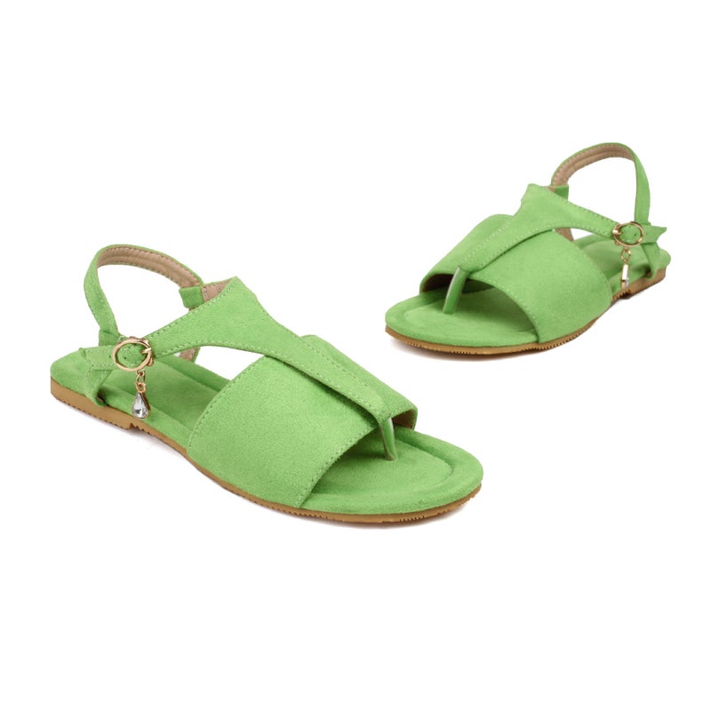 2023 Beach Shoes Flat Heel Open Toe 33-50 Multicolor Casual Simple Sandals Women'S Shoes - Image 1