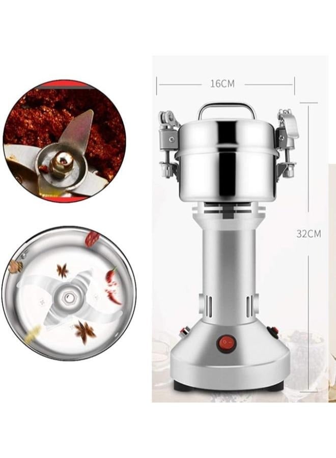 SILVER CREST Stainless Steel Electric Cereal & Herb Grinder by Silver Crest  Spice Coffee  Pepper Beans & Nut Mill - Image 4