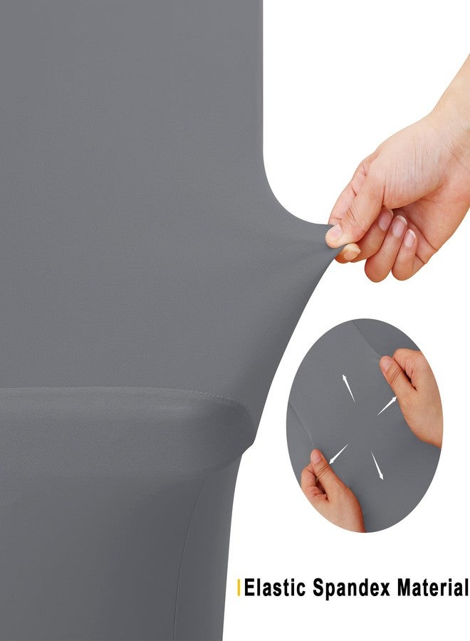 Smiry 2 Pack Spandex Table Cloth 6FT, Elastic Fitted Stretch Tablecloths for Rectangle Tables, Washable Table Cover for Outdoor, Wedding, Banquet & Parties (Grey, 72Lx30Wx30H Inch) - Image 4