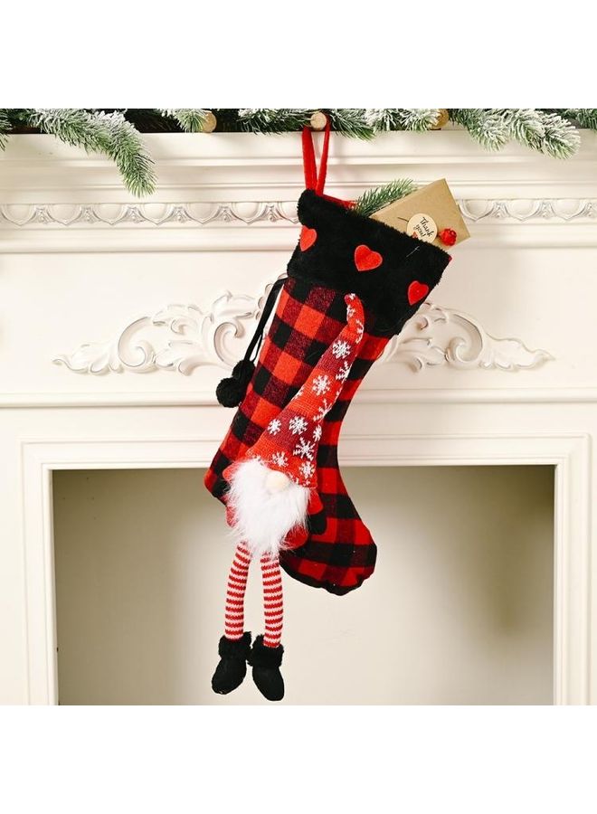 Generic Socks Shape  Decorative Gift Bag Multicolour - Image 1