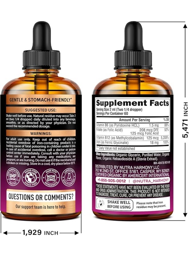 NUTRAHARMONY Liquid Iron Supplement for Women - Image 5