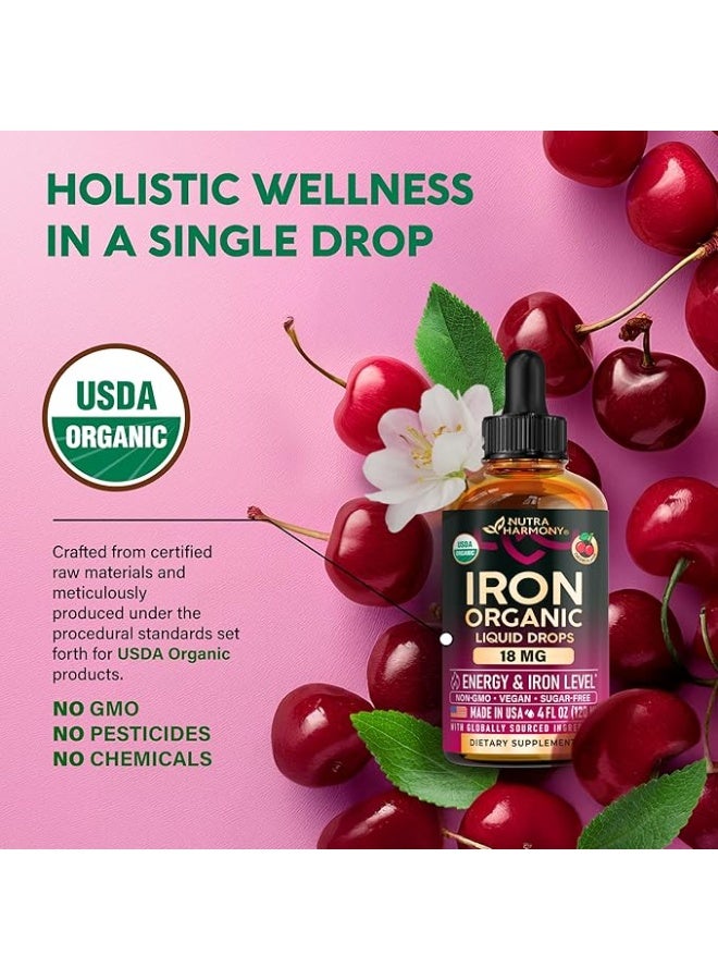 NUTRAHARMONY Liquid Iron Supplement for Women - Image 3