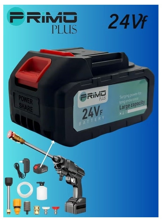 PRIMO PLUS Rechargeable Lithium Battery Replacement for Water Pump, Screwdriver, Air Blower, Electric Saw, 24V - Image 1