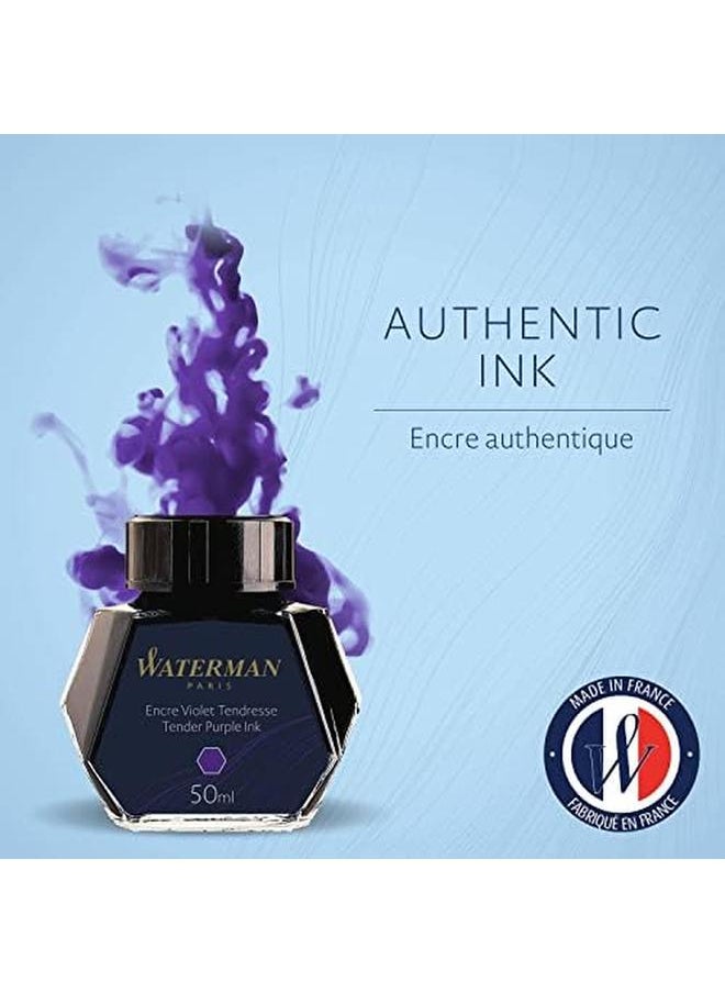 Waterman - Liquid Ink For Fountain Pens 50 Ml Tender Purple S0110750 By - Image 1
