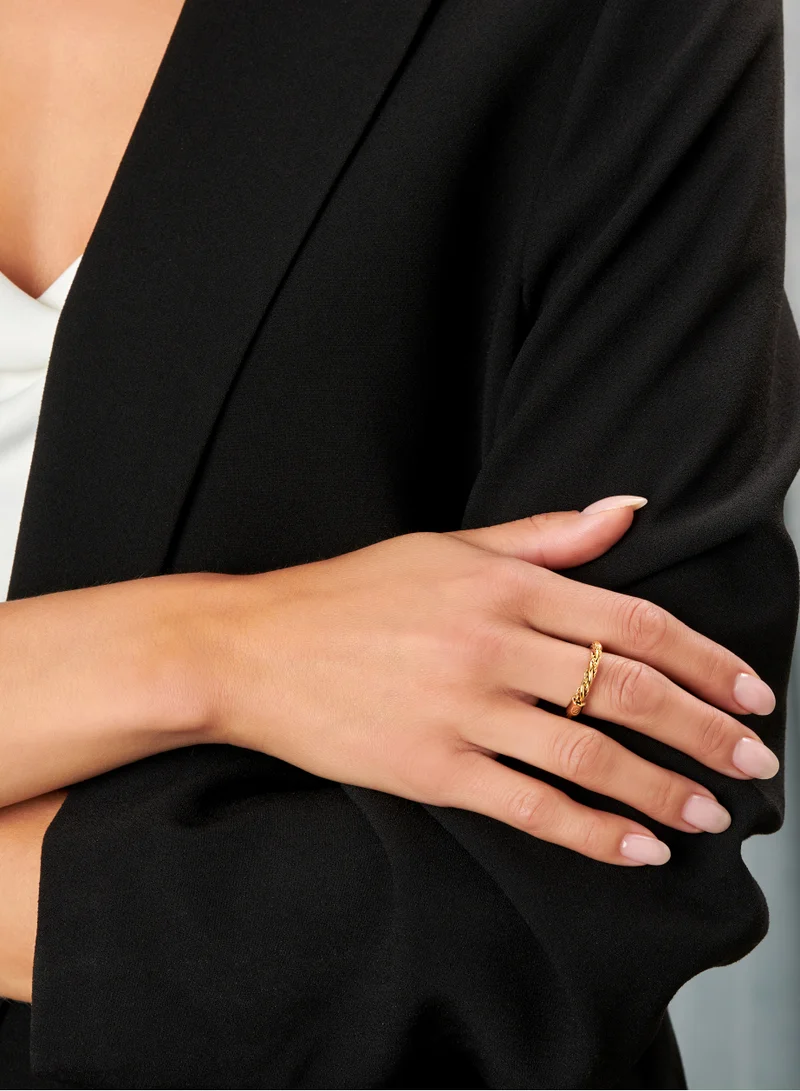 CERRUTI 1881 Giulia Gold Plated Finger Ring For Women