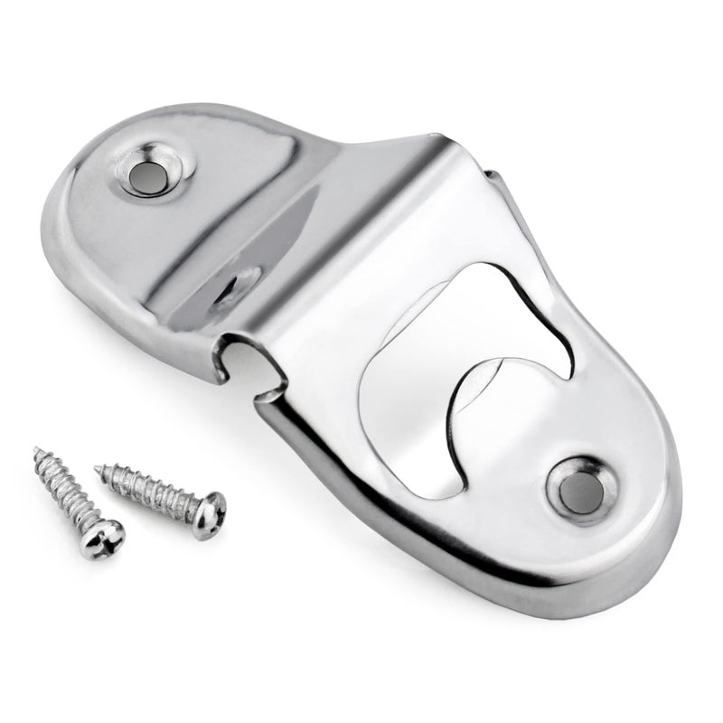 New Star Foodservice 48193 Stainless Steel Wall Mounted Bottle Opener