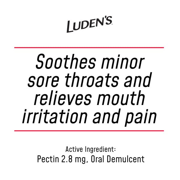 LUDEN'S Sugar Free Wild Cherry Throat Drops Sore Throat Relief 25 Count 12 Pack - Image 4