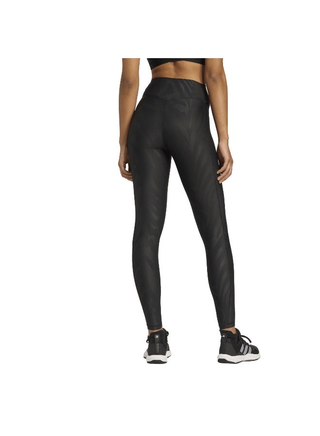 Adidas Optime Aop Black Training Tights For Women XS  - Image 3
