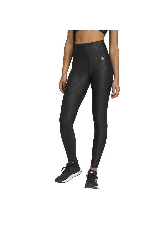 adidas Adidas Optime Aop Black Tights (7/8) Tights For Women