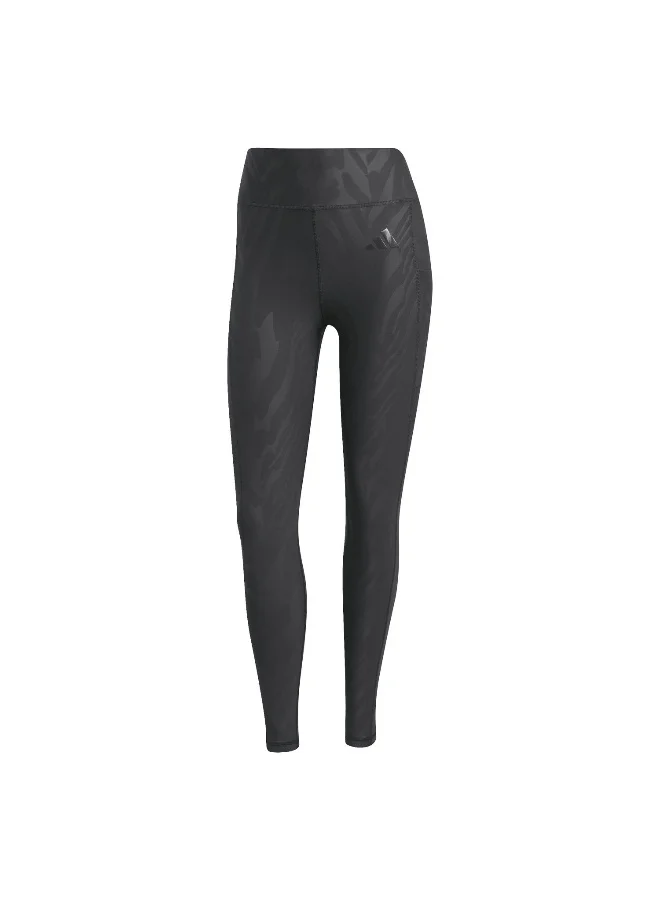 adidas Adidas Optime Aop Black Tights (7/8) Tights For Women