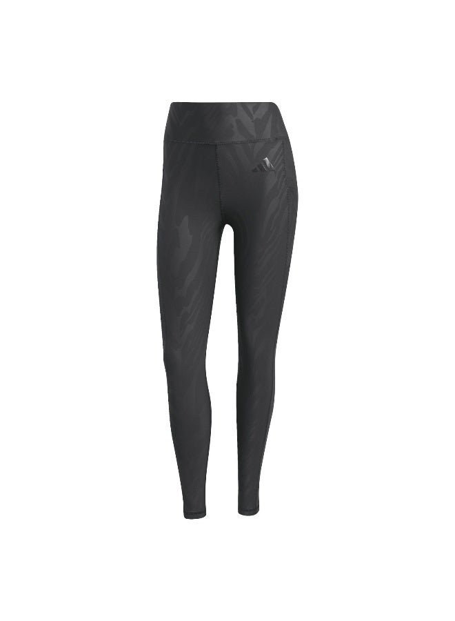 Adidas Optime Aop Black Training Tights For Women XS  - Image 1