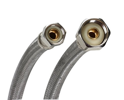Fluidmaster B1F20 Faucet Connector, Braided Stainless Steel - 3/8 Female Compression Thread x 1/2 F.I.P. Thread, 20-Inch Length - Image 4