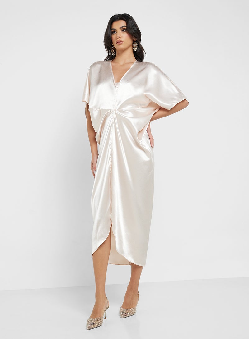 فيرو مودا فستان ساتان بتصميم توليب - Image 4