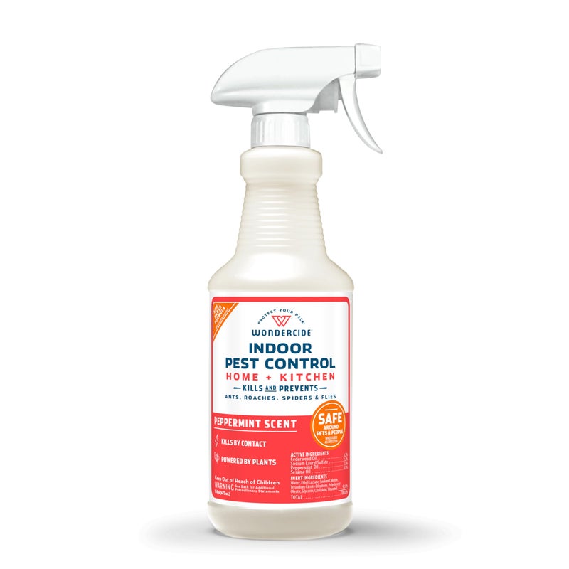 Wondercide - Indoor Pest Control Spray for Home and Kitchen - Ant, Roach, Spider, Fly, Flea, Bug Killer and Insect Repellent - with Natural Essential Oils - Pet and Family Safe â€” Peppermint 16 oz - Image 1