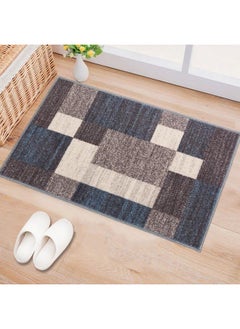 Rugshop Rugshop Modern Boxes Design Non-Slip (Non-Skid) Area Rug 2'7" x 4' Blue  - Image 4
