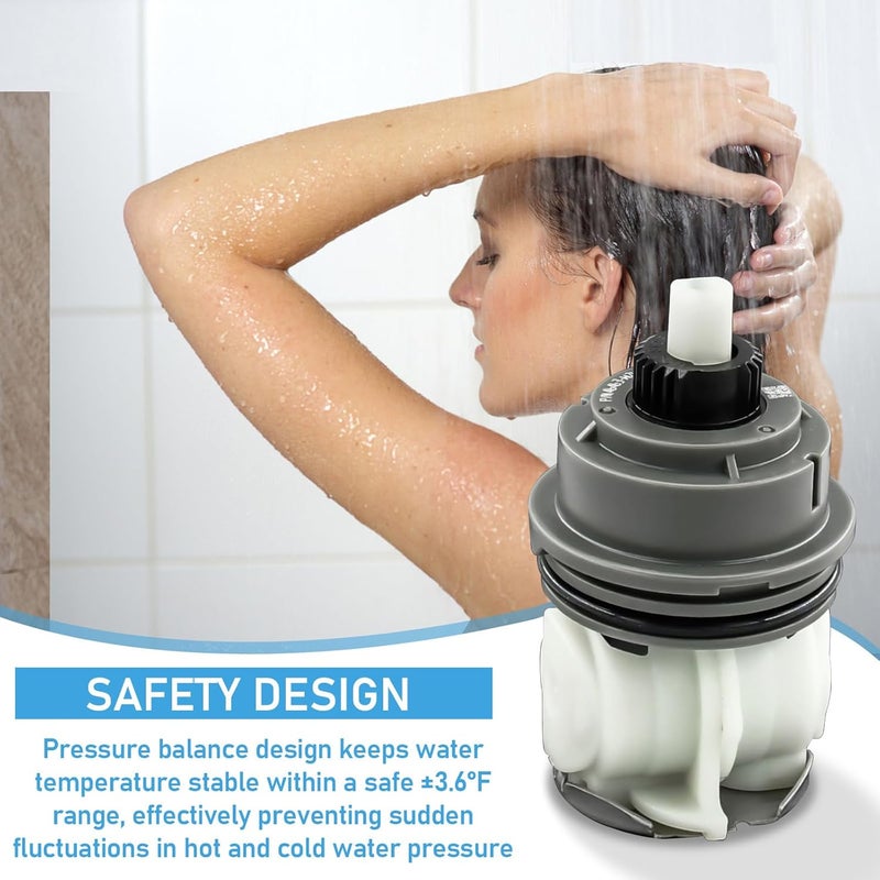 Ahenbal RP46463 Shower Cartridge for Delta Monitor 17 Series, Dual Function Bath Tub and Shower Faucet Valve, Includes RP46073 Seat and Spring Adapter(2006–Present) - Image 3