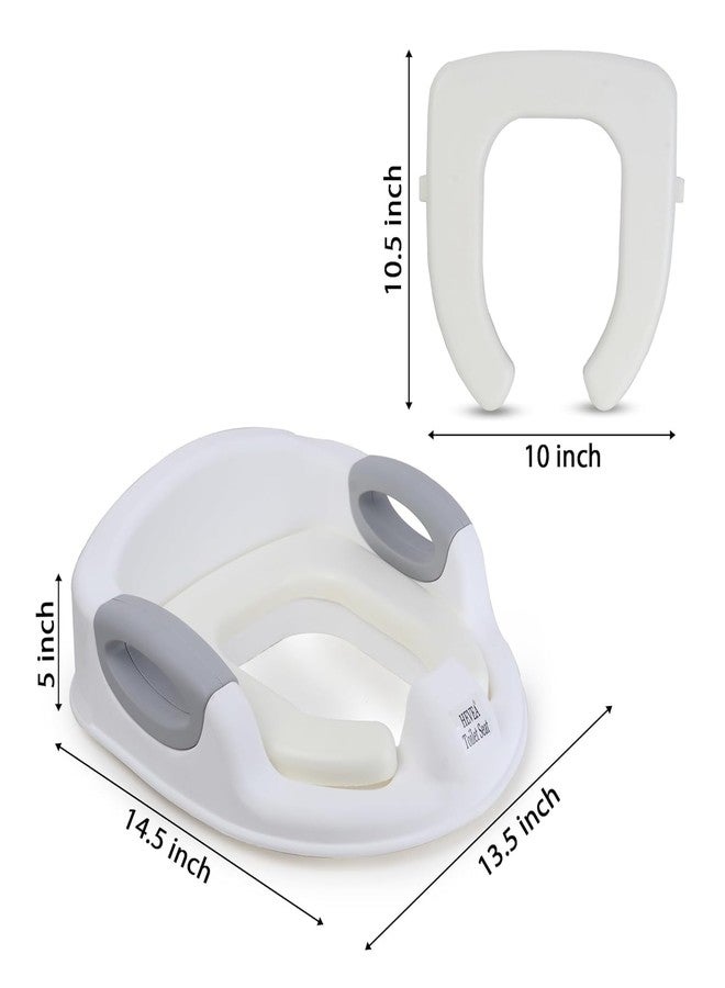 HEVEA Baby Potty Training Seat for Kids Boys Girls Toddlers Toilet Training Seat Potty Seat for Baby with Detachable Cushion Sturdy Handle and comfortable Backrest,Safe Urine Guard (1 to 8 Years) - Image 2