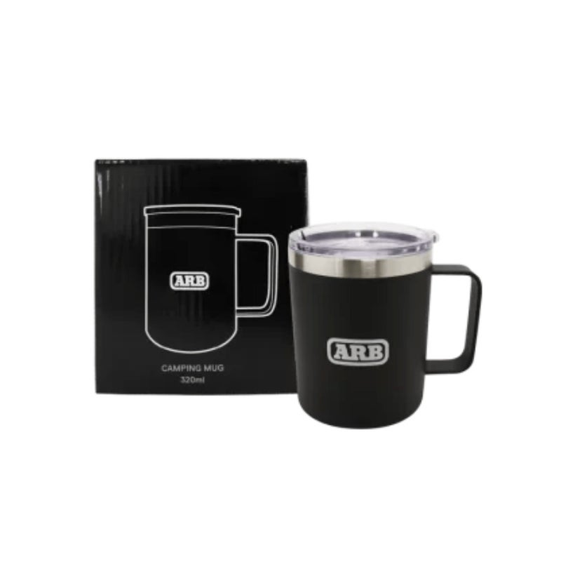 ARB Camper Mug with Anti-Spill Lid 320ml – 2170194, Double Wall 304 Stainless Steel Coffee Mug for Camping, Travel, Off Road, 4x4, Overlanding & Outdoor Use, Charcoal - Image 3