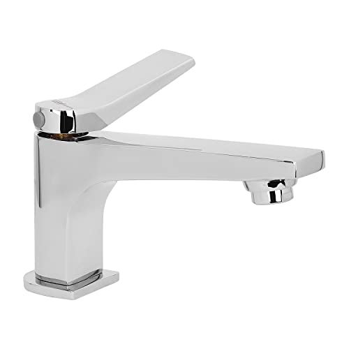 Hindware F410001CP Edge Pillar Tap | Foam Flow | Cold Only | Wash Basin Tap | Brass with Chrome Finish - Image 2