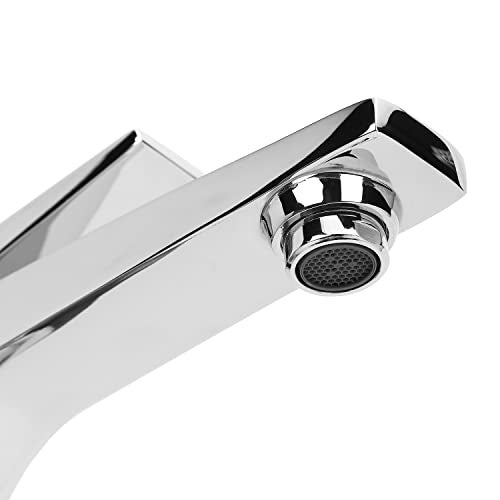 Hindware F410001CP Edge Pillar Tap | Foam Flow | Cold Only | Wash Basin Tap | Brass with Chrome Finish - Image 4
