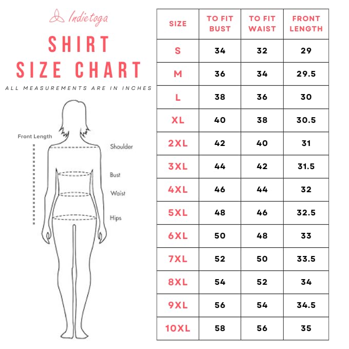 Indietoga Women's Plus Size Rayon Longline Casual Regular Fit Shirts (P10001365_White Solid_7Xl) - Image 2
