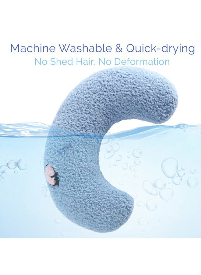 Les Arbres Fair Little Pillow for Cats, Ultra Soft Fluffy Pet Calming Toy Half Donut Cuddler for Joint Relief Sleeping Improve Machine Washable - Image 5