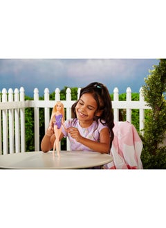 MGA Entertainment Dream Ella 578710EUC MGA's Splash Doll-ARIA-11.5"/29.2cm Fashion Doll with Blonde Hair & Purple Swimsuit with Colourful Unicorn Graphic  - Image 2