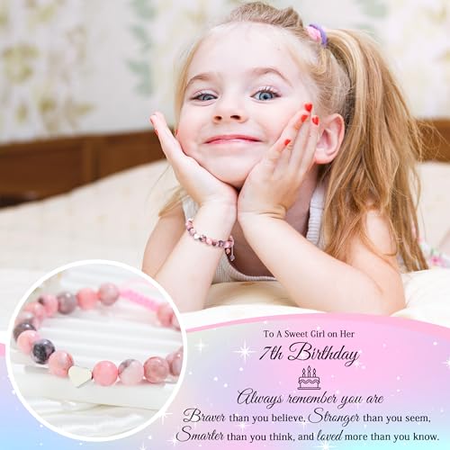 Launrada 7 Year Old Girl Birthday Gifts for 7 Years Old Girl Gift Trending 7th Birthday Gifts for Girls Popular Stuff Present for Seven Year Olds Girls Age 7 Gift Ideas Happy 7th Bday Decoration Accessories - Image 5