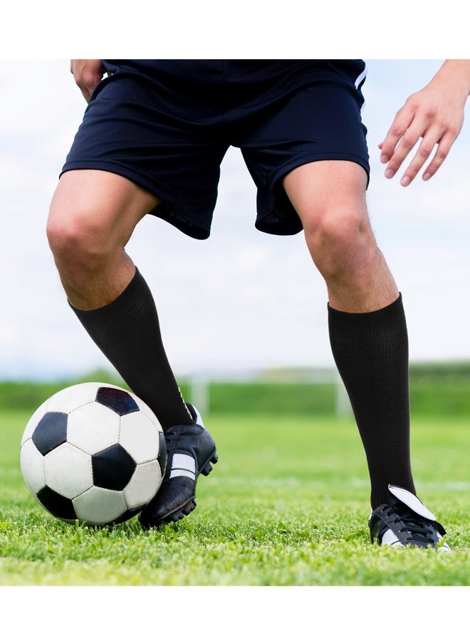 2 Pairs Non Slip Knee High Compression Soccer Football Grip Socks Available - Image 4