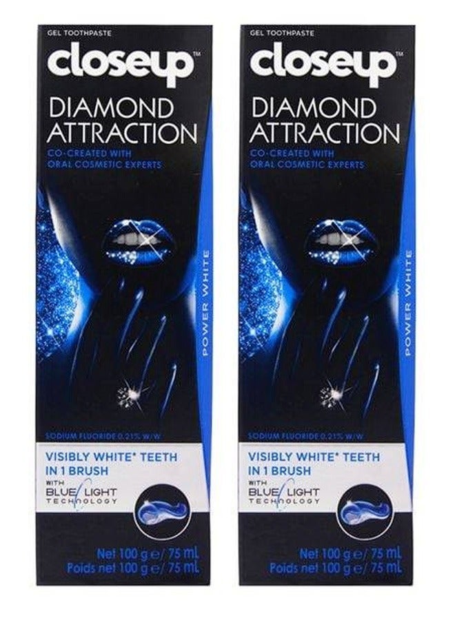 Close Up 2 Pieces Of Closeup Diamond Attraction Gel Toothpaste 2 X 100 g - Image 1
