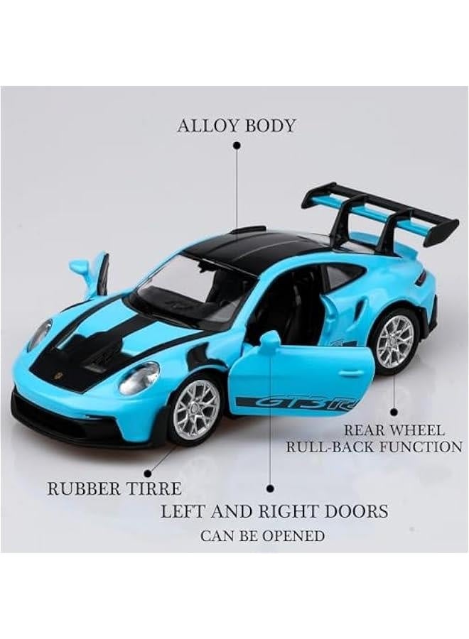 1/36 Scale Porsche 911 GT3 RS Diecast Car Models,Pull Back Vehicles Porsche 911 GT3 RS Toy Car,Cars Gifts for Boys Girls - Image 3
