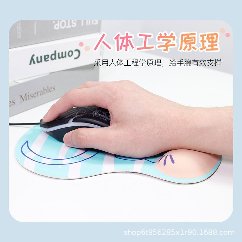 Solid Color Hand Rest Silicone Wrist Mouse Pad Super Soft Wrist Rest Pad Fresh Simple Comfortable Anti-Slip Mat Office - Image 4