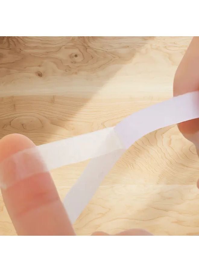 2pcs White Double Sided Tape Strong Adhesive Multi Size For Crafts Stationery Office - Image 4