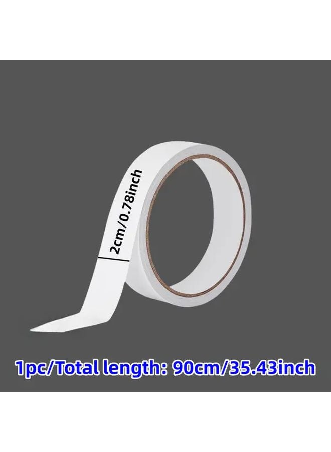 2pcs White Double Sided Tape Strong Adhesive Multi Size For Crafts Stationery Office - Image 5