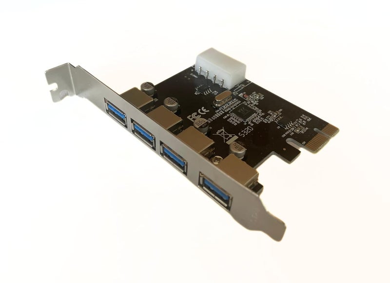Millennium TECHNOLOGY PCI Express Card 4 Port USB 3.0 up to 5 Gbps Speed PCIe Card (PCIE USB Card) - Image 1