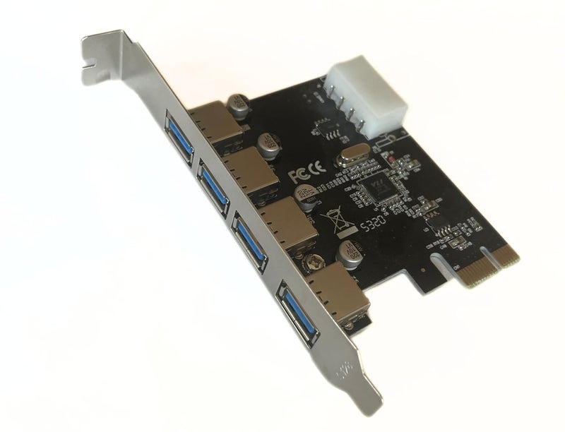 Millennium TECHNOLOGY PCI Express Card 4 Port USB 3.0 up to 5 Gbps Speed PCIe Card (PCIE USB Card) - Image 2