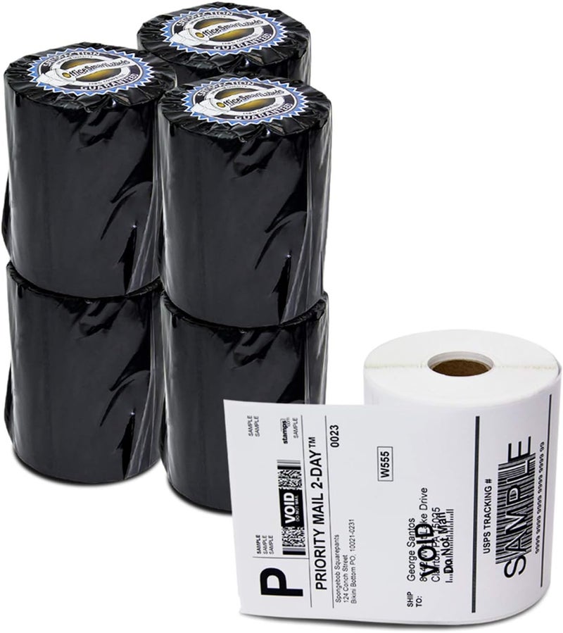 OfficeSmartLabels - 4 x 6 inch 4XL Internet Postage Shipping Labels, Compatible with 1744907 (6 Rolls / 220 Labels Per Roll) - Image 1