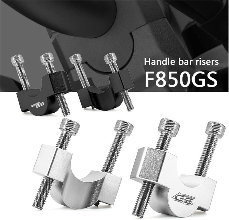 Yurefax CNC 28mm Handlebar Risers for BMW F850GS Adventure - Image 2