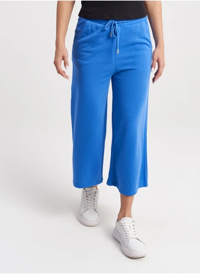 هايليز Royal Blue Cropped Pants