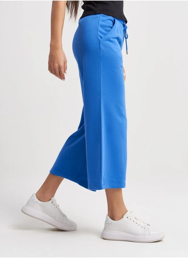 هايليز Royal Blue Cropped Pants