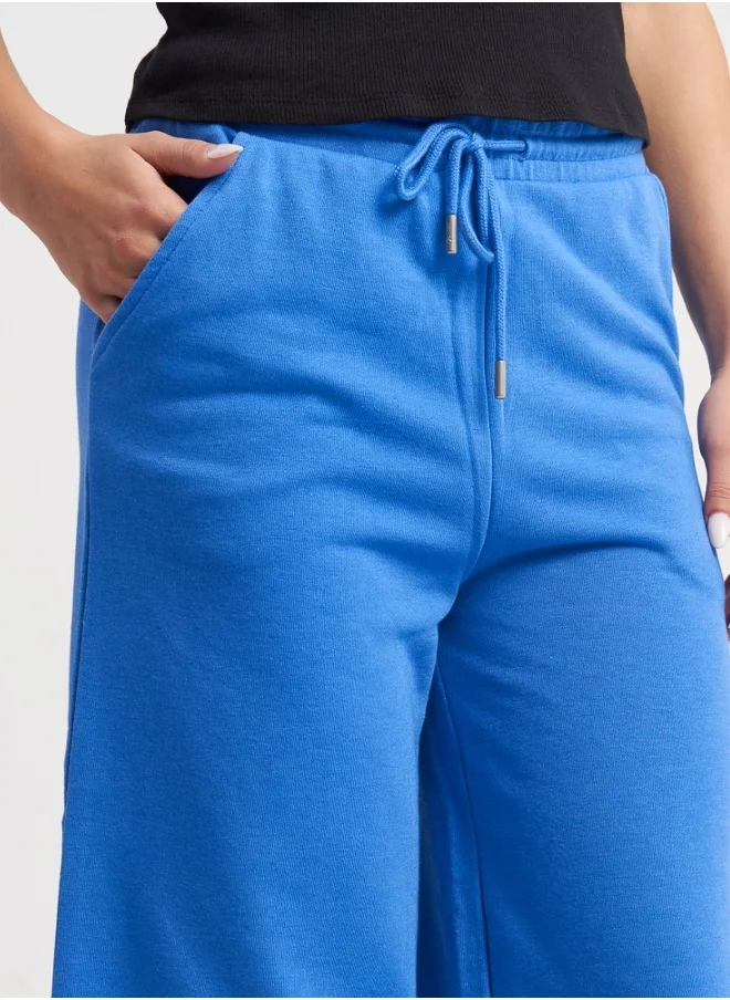 هايليز Royal Blue Cropped Pants