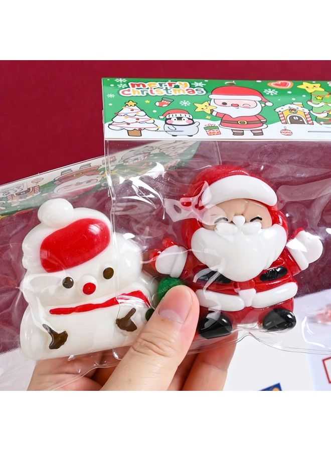 Christmas Elf Slow Pop Soft Plush Toy Set Sensory Stress Relief Ball Gift For Stocking Party Favor Holiday Decoration - Image 3