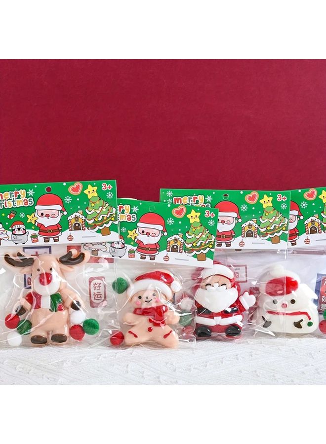 Christmas Elf Slow Pop Soft Plush Toy Set Sensory Stress Relief Ball Gift For Stocking Party Favor Holiday Decoration - Image 1